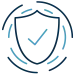 Checkmark inside a shield